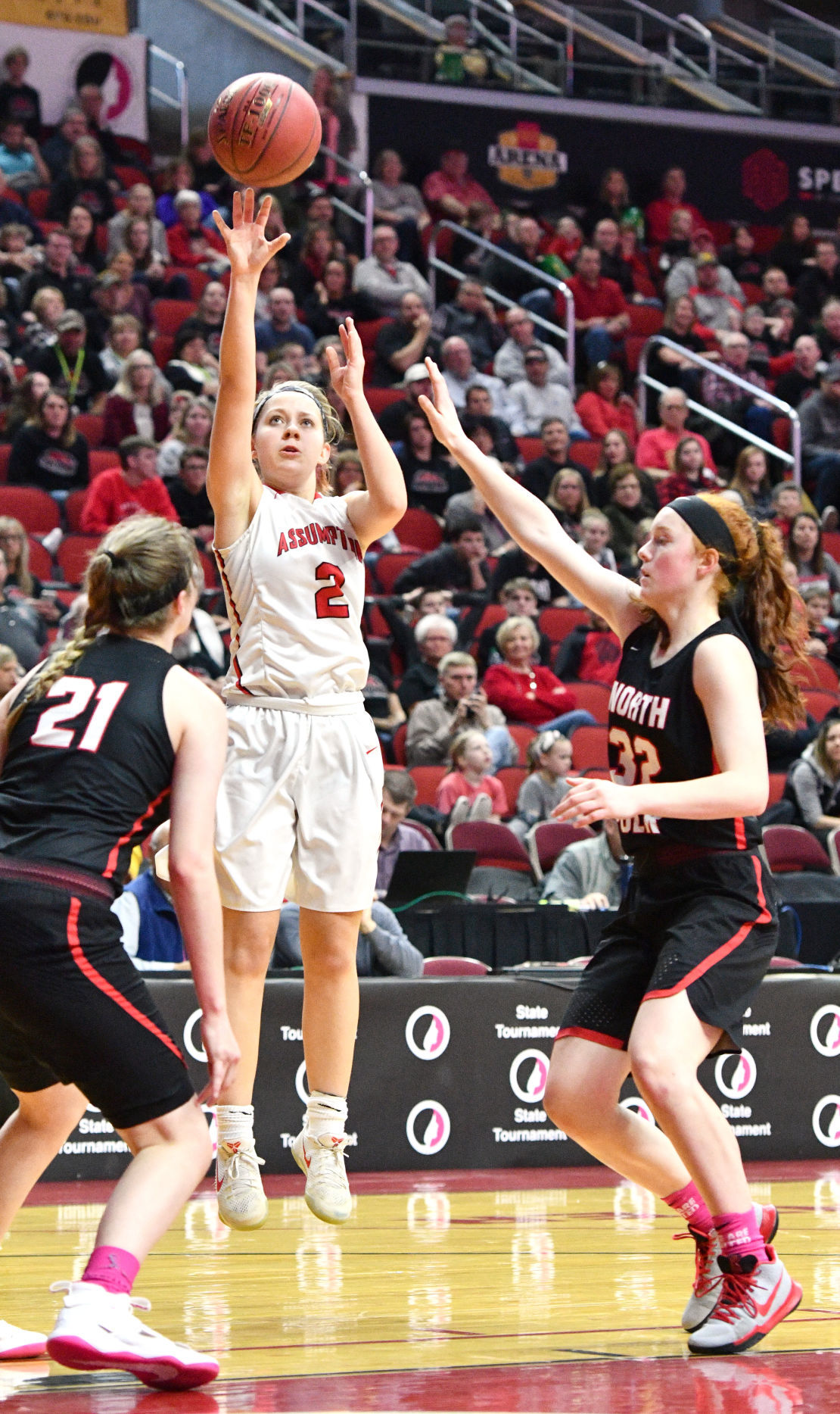Davenport Assumption vs North Polk state basketball